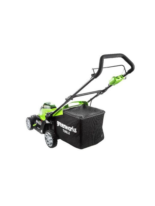 Газонокосилка аккумуляторная Greenworks, 40V, G40LM41K4, 40 см, c 1хАКБ 4 А.ч и ЗУ Газонокосилка аккумуляторная Greenworks, 40V, G40LM41K4, 40 см, c 1хАКБ 4 А.ч и ЗУ